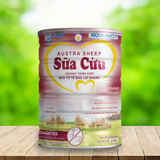 sữa cừu màu đỏ
