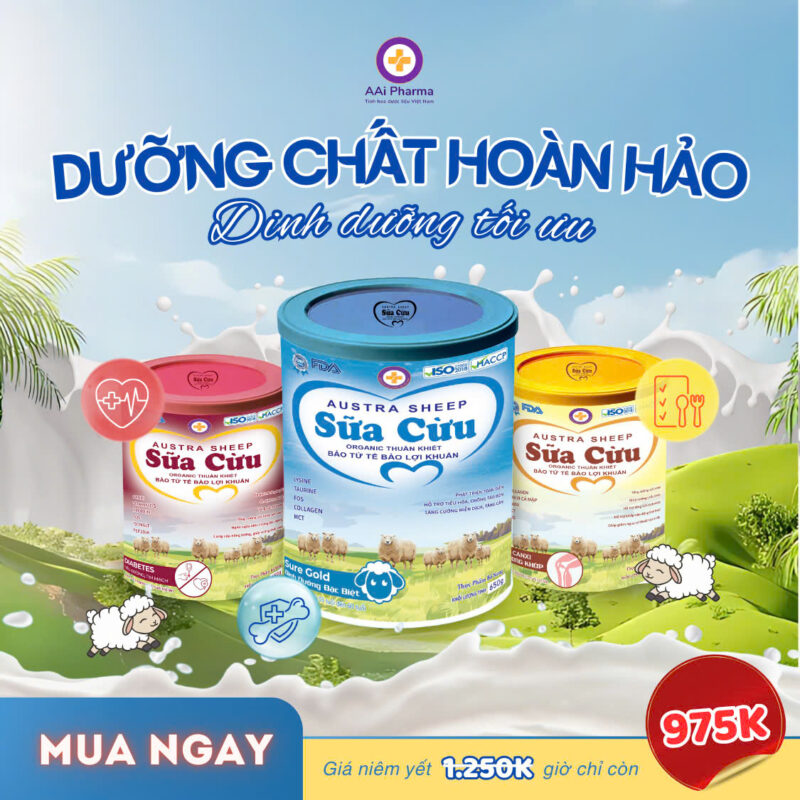 sữa cừu tới từ aaipharma