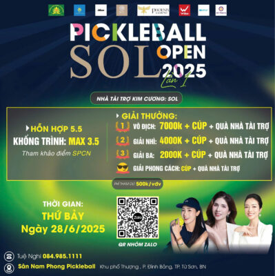 AAi Pharma đồng hành cùng sự kiện thể thao Pickleball SOL Open 2025