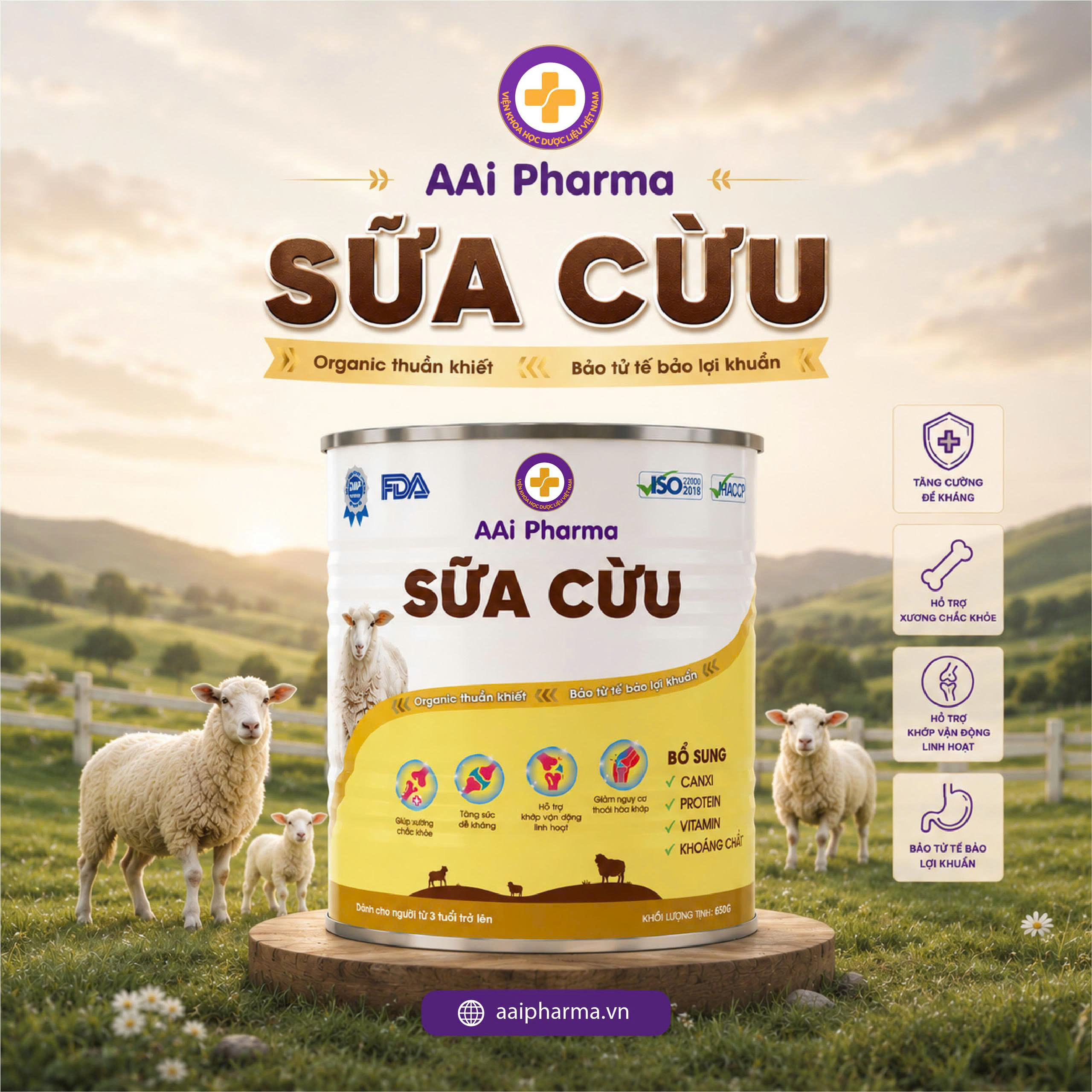 ảnh sữa cừu aaipharma