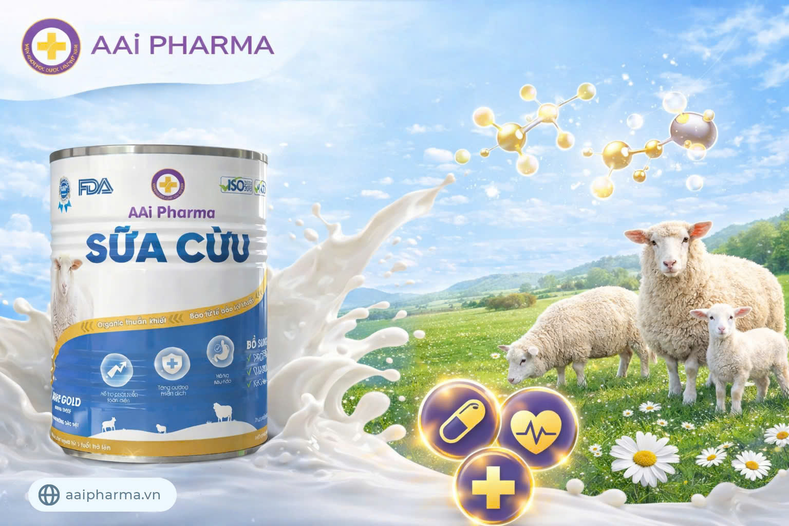 ảnh sữa cừu aaipharma