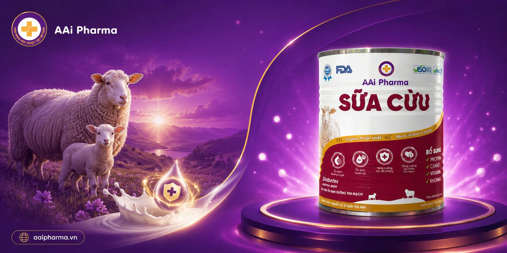 ảnh sữa cừu aaipharma